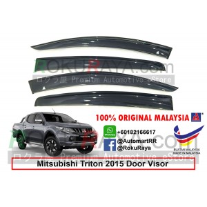 Mitsubishi Triton 4Door (5th Gen) 2015 AG Door Visor Air Press Wind Deflector (Big 12cm Width)